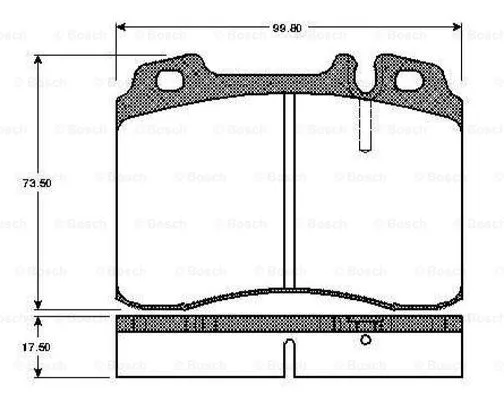 Brake Pad Set, disc brake (0 986 TB2 203)