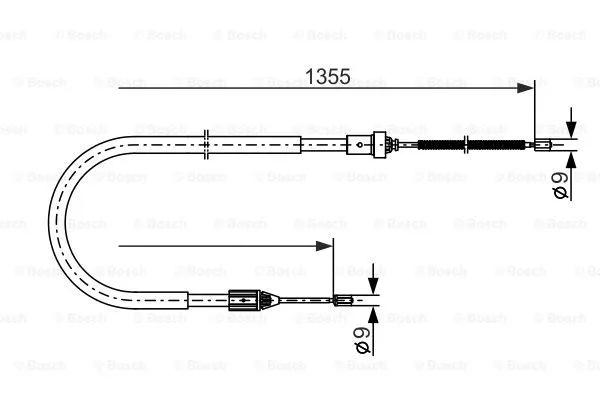 Cable Pull, parking brake (1 987 477 644)