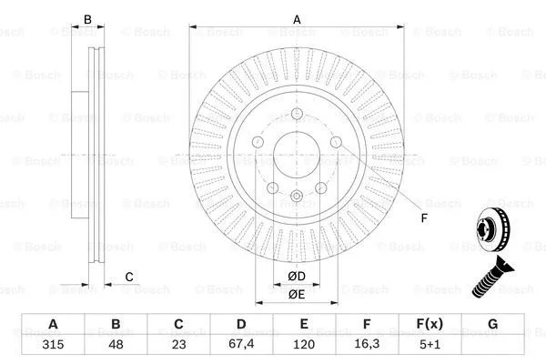 Brake Disc (0 986 479 514)
