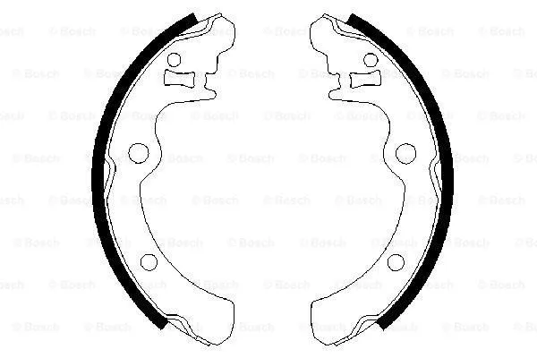 Brake Shoe Set (0 986 487 343)