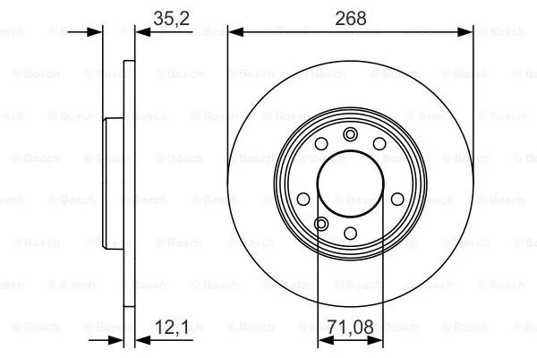 Brake Disc (0 986 479 C24)
