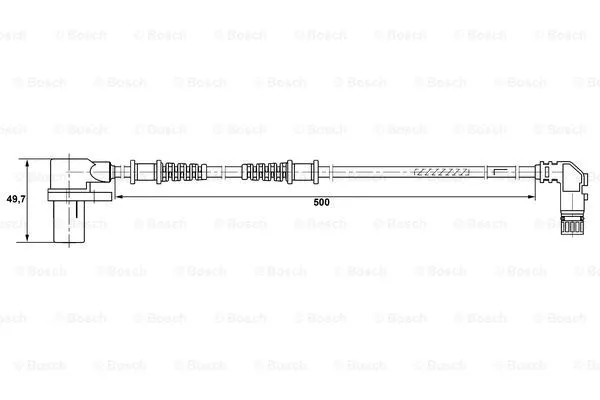 Sensor, wheel speed (0 265 006 266)