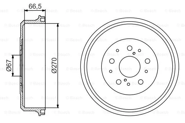 Brake Drum (0 986 477 224)