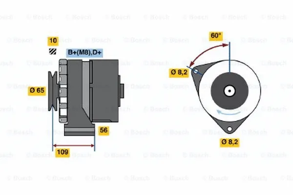 Alternator (0 986 030 530)