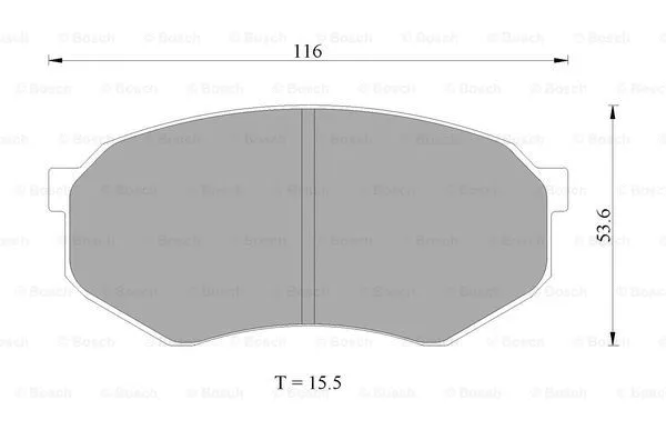 Brake Pad Set, disc brake (0 986 AB2 016)