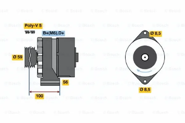 Alternator (9 120 080 173)