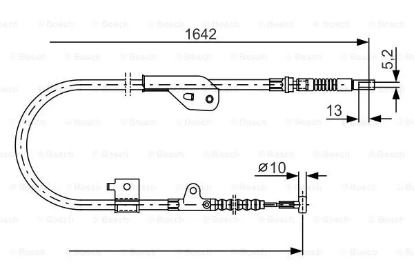Cable Pull, parking brake (1 987 477 981)