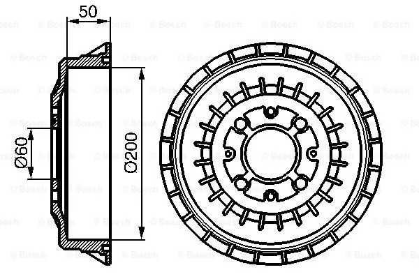 Brake Drum (0 986 477 146)
