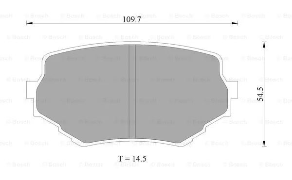Brake Pad Set, disc brake (0 986 505 978)