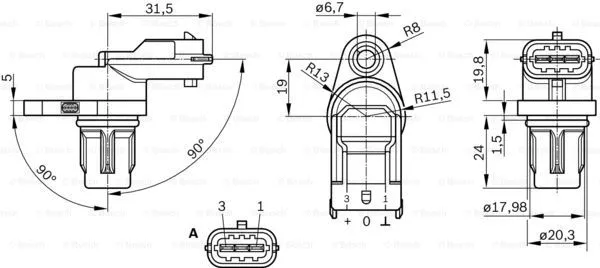 Sensor, crankshaft pulse