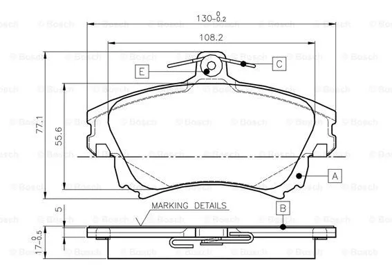 Brake Pad Set, disc brake (0 986 TB2 349)