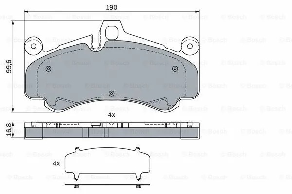 Brake Pad Set, disc brake (0 986 424 067)