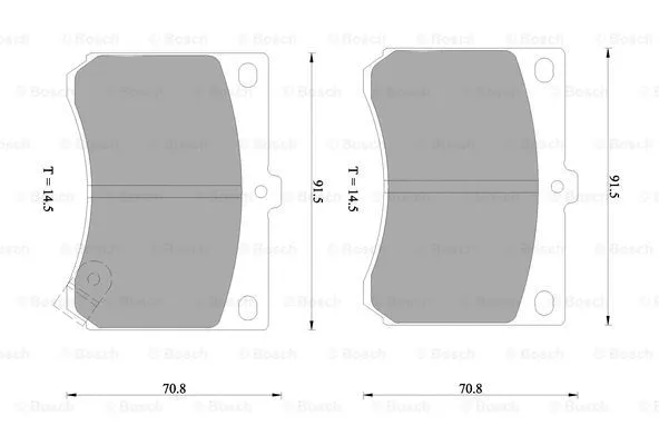 Brake Pad Set, disc brake (0 986 505 933)
