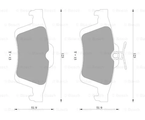 Brake Pad Set, disc brake (0 986 AB2 270)