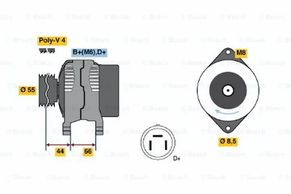 Alternator (0 123 115 013)