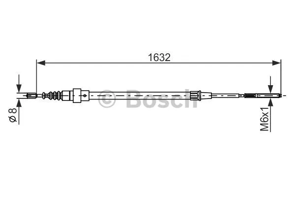 Cable Pull, parking brake (1 987 477 204)