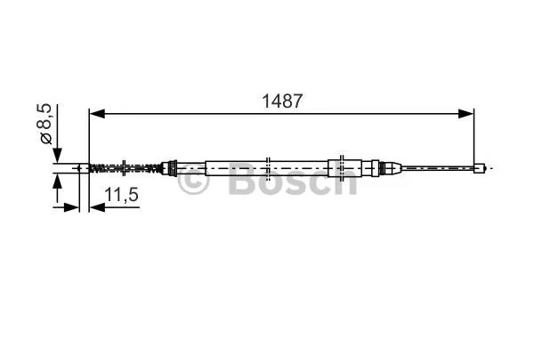 Cable Pull, parking brake (1 987 477 280)