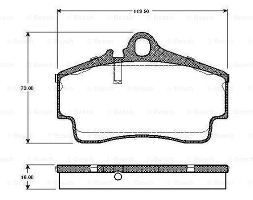 Brake Pad Set, disc brake (0 986 TB2 765)