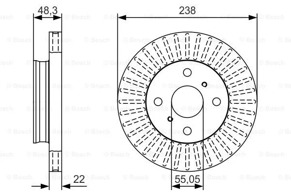 Brake Disc (0 986 479 T82)