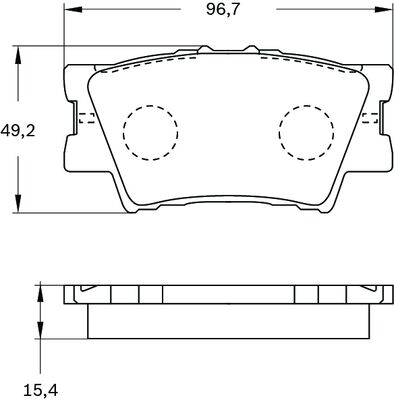 Brake Pad Set, disc brake (0 986 BB0 404)