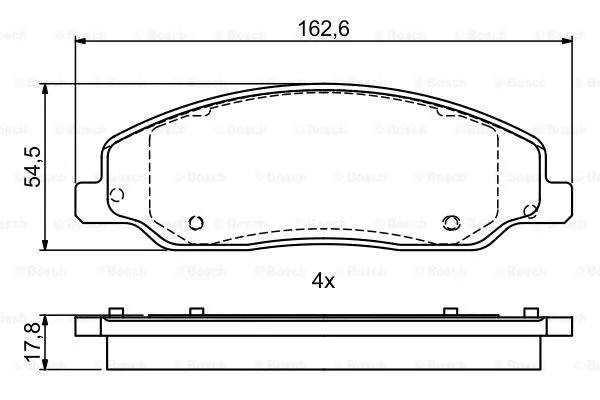 Brake Pad Set, disc brake (0 986 495 406)
