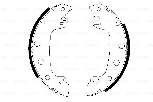 Brake Shoe Set (0 986 487 541)