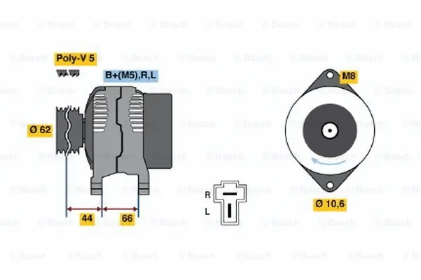 Alternator (0 986 035 881)