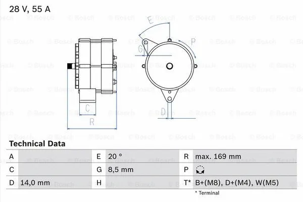 Alternator (0 986 034 370)