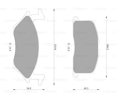 Brake Pad Set, disc brake (0 986 AB9 269)