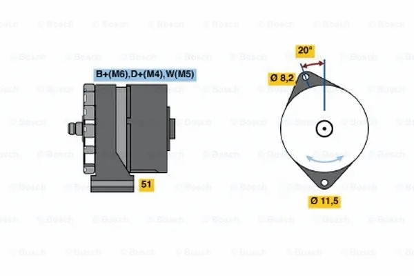 Alternator (0 986 032 710)