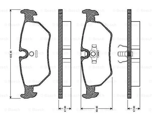 Brake Pad Set, disc brake (0 986 TB2 144)