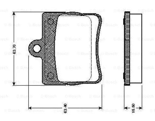 Brake Pad Set, disc brake (0 986 TB2 309)