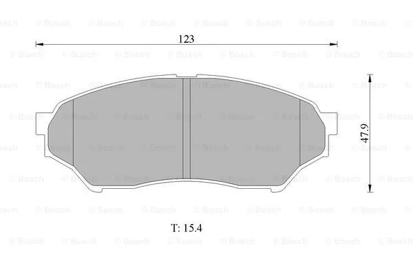 Brake Pad Set, disc brake (0 986 505 669)