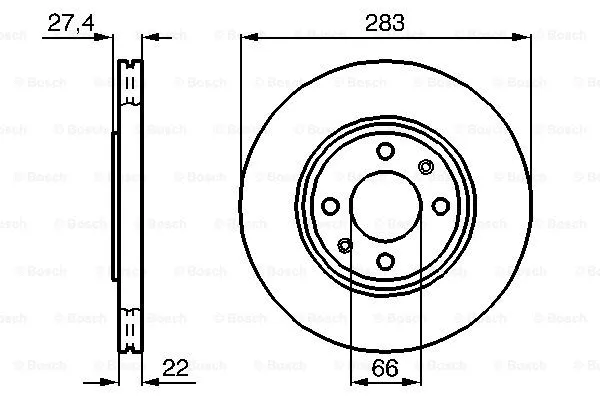 Brake Disc (0 986 478 834)