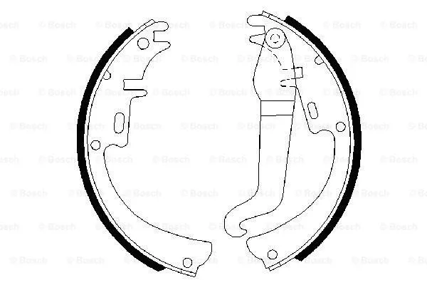 Brake Shoe Set (0 986 487 072)