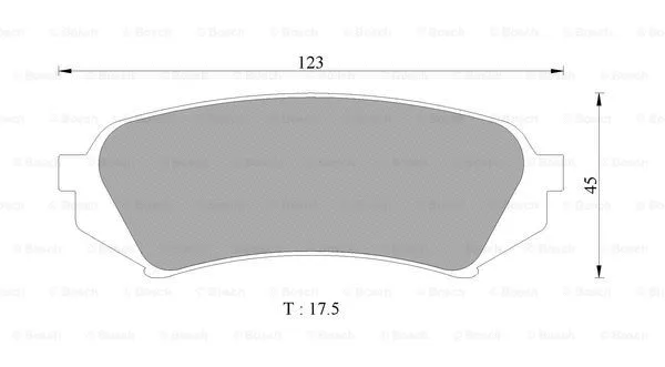 Brake Pad Set, disc brake (0 986 505 679)
