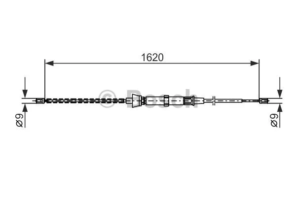 Cable Pull, parking brake (1 987 477 684)