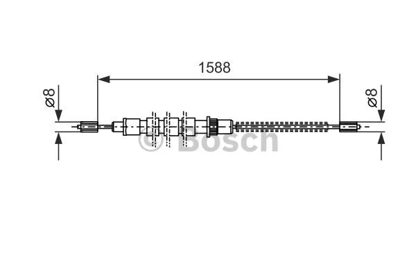 Cable Pull, parking brake (1 987 477 519)