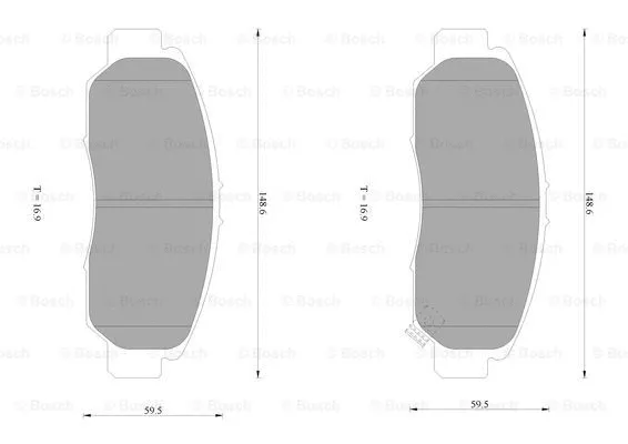 Brake Pad Set, disc brake (0 986 AB1 385)