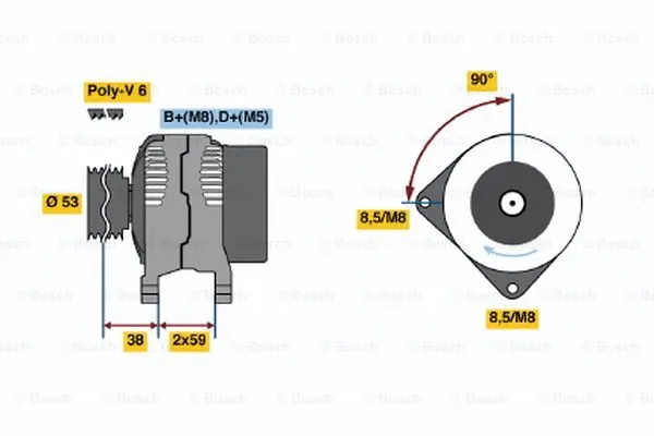 Alternator (0 123 320 021)