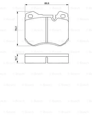 Brake Pad Set, disc brake (0 986 424 053)