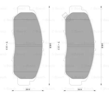 Brake Pad Set, disc brake (0 986 AB2 387)