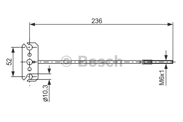 Cable Pull, parking brake (1 987 477 226)