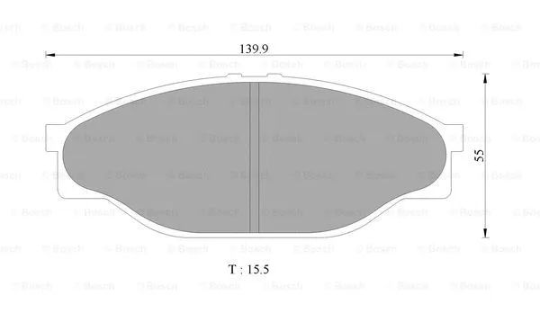 Brake Pad Set, disc brake (0 986 505 748)