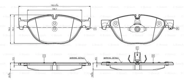 Brake Pad Set, disc brake (0 986 TB3 137)