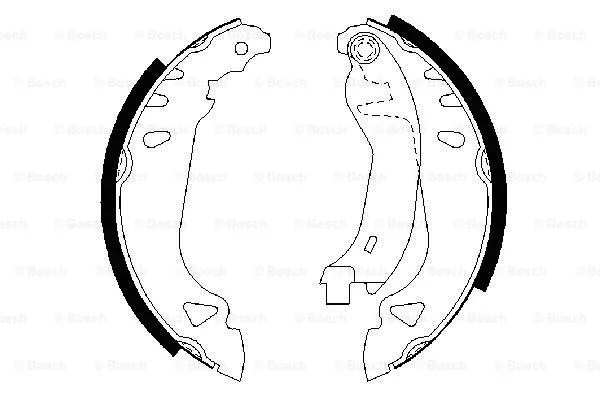 Brake Shoe Set (0 986 487 250)