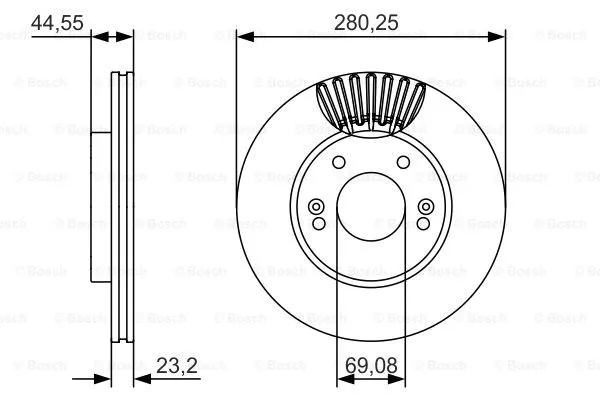 Brake Disc (0 986 479 A12)
