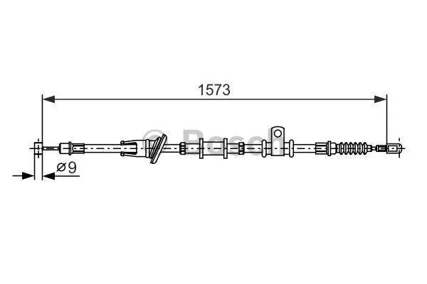 Cable Pull, parking brake (1 987 482 399)