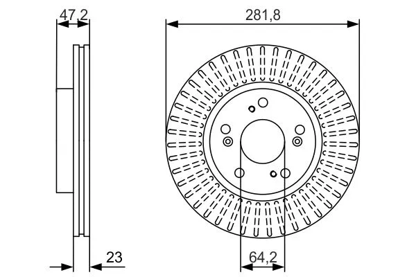 Brake Disc (0 986 479 981)
