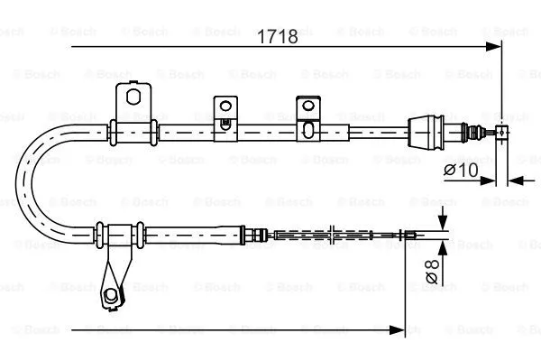 Cable Pull, parking brake (1 987 482 209)